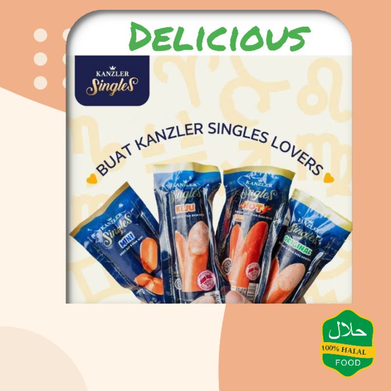 

Sosis Kanzler Singles Original/Keju/Mini/Hot/Bakso Keju