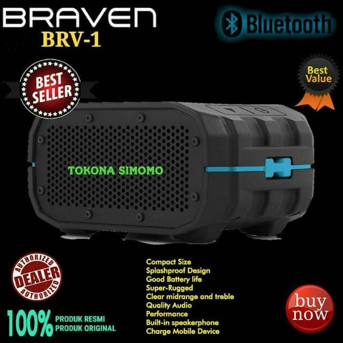 PROMO BRAVEN BRV1 / BRV 1 PROFESSIONAL PORTABLE BLUETOOTH SPEAKER ORIGINAL MURAH