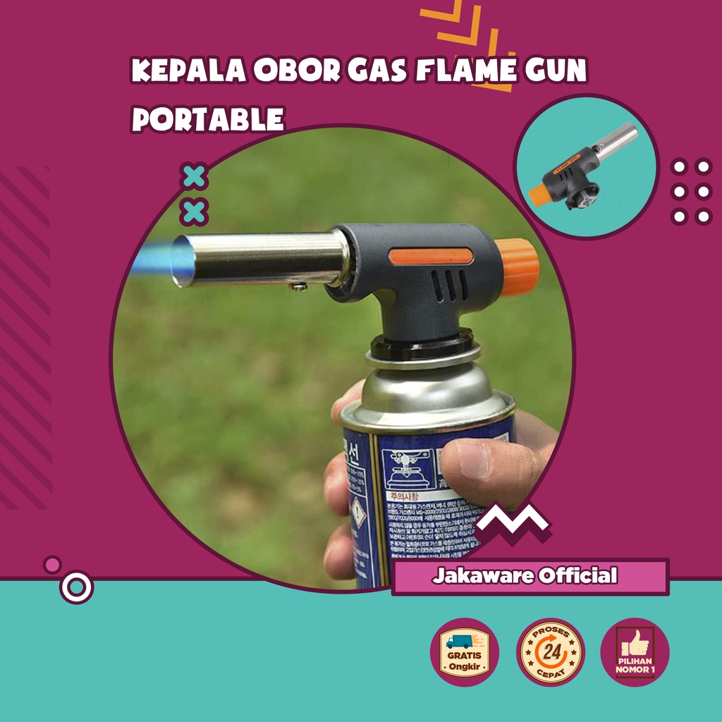 FIRETRIC FLAME GUN PORTABLE GAS TORCH KEPALA TABUNG GAS BUTANE KALENG PEMATIK KOREK API ALAT BAKAR K