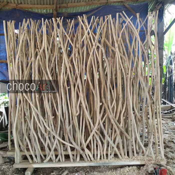 Partisi backdrop ranting kayu jati murah terbaru by chocoart jepara custom terbaru