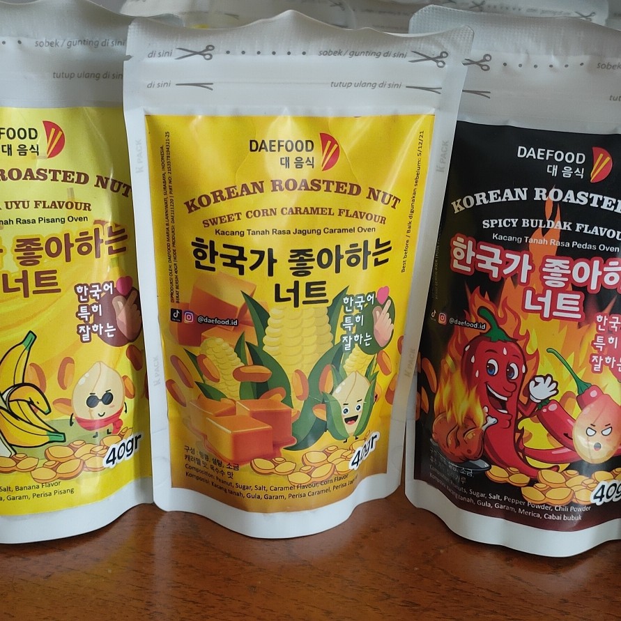 

Snack Kacang Korea Murah BIKIN NAGIH Daefood Roasted Nut Camilan Viral Zaman Now Kekinian