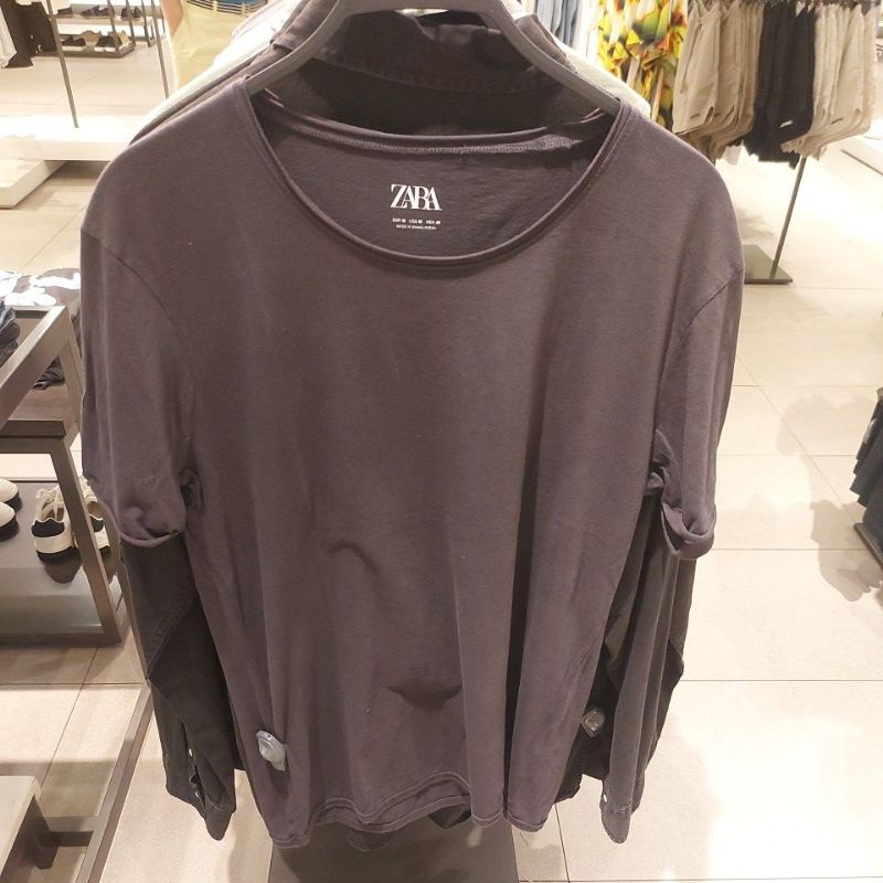 NEW ZARA MAN KAOS KERAH LEBAR