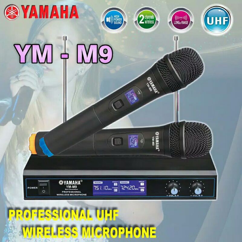mic werless yamaha ym m 9