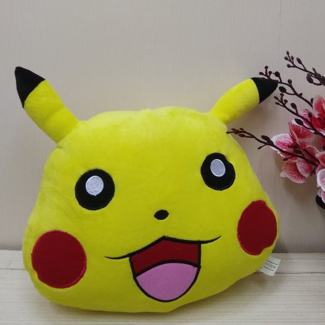 Bantal Kepala Pikachu M/bantal boneka pokemon/Bantal Karakter/Bantal Pokemon