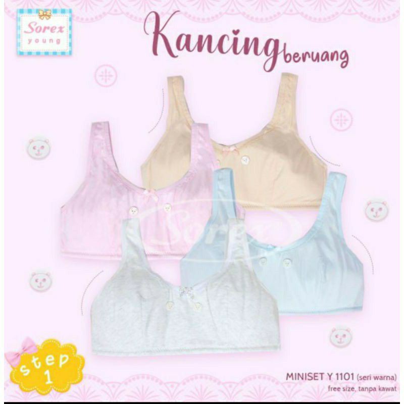 Miniset step 1 Sorex Y1101 katun pakaian dalam anak cewek ABG