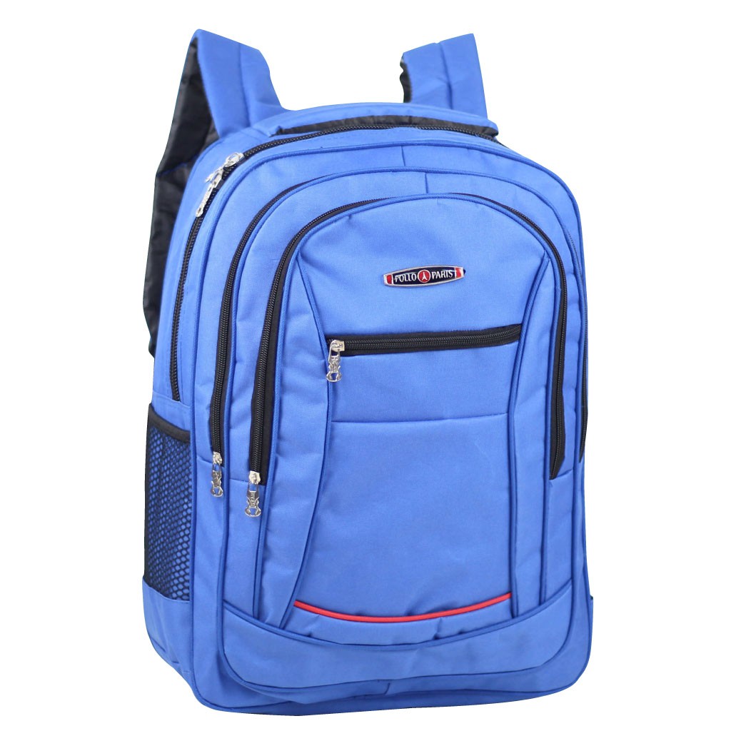 Ransel Laptop Pria Tas Multifungsi Distro Punggung Tas Biru POLO D300 Laptop Tas Kerja