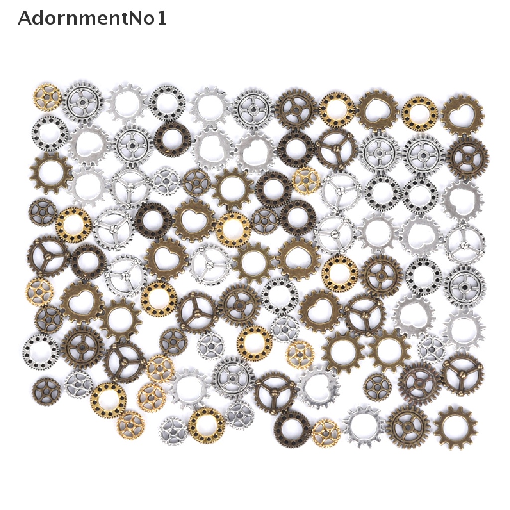 (AdornmentNo1) 100pcs / Set Roda Gigi Mini Gaya Antik / Steampunk Untuk Membuat Perhiasan DIY