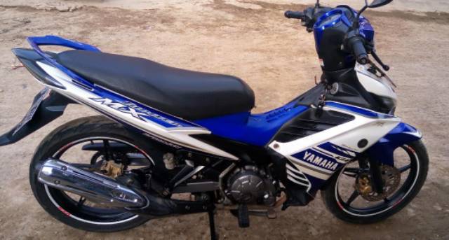 striping yamaha Jupiter mx new 2014 gp series biru putih stiker motor standar berkualitas termurah