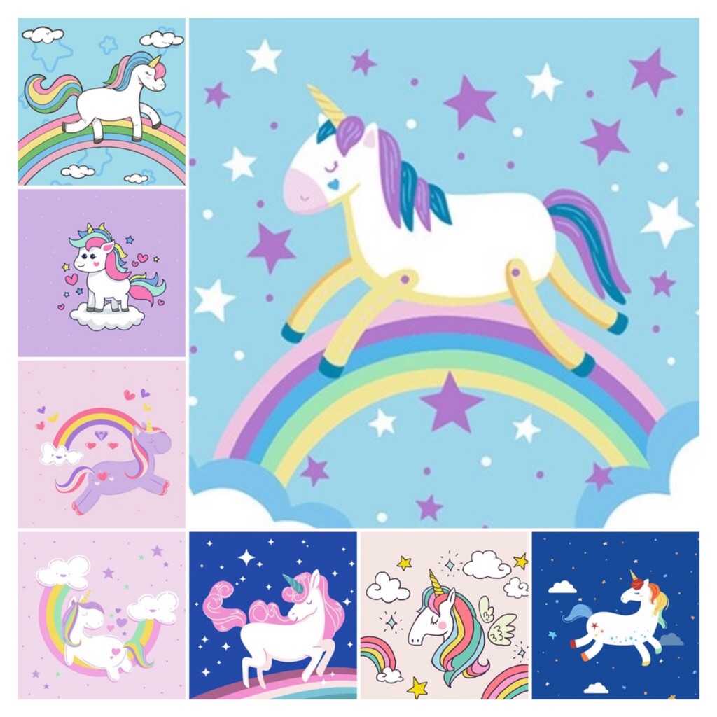 Locally Available Lukisan Minyak Mewarnai Seri Unicorn Untuk Anak Shopee Indonesia