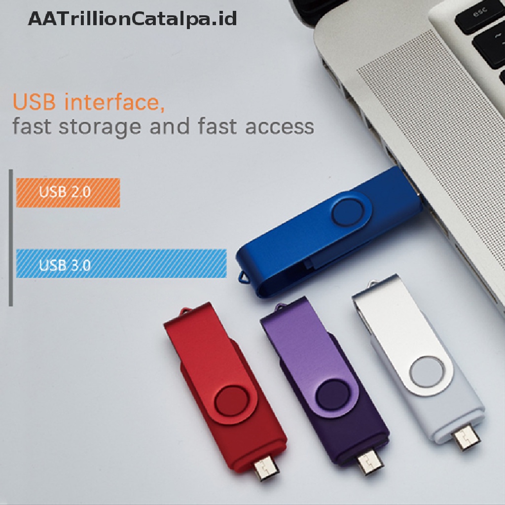 Aatrillioncatalpa Flashdisk OTG USB 2.0 Kapasitas 8GB Untuk Android / PC