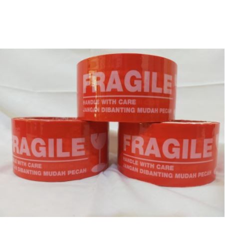 

Produk Unggulan Lakban Fragile Merah 48Mm X 90Yard (82Meter) Isolasi Fragile Selotip Bagus