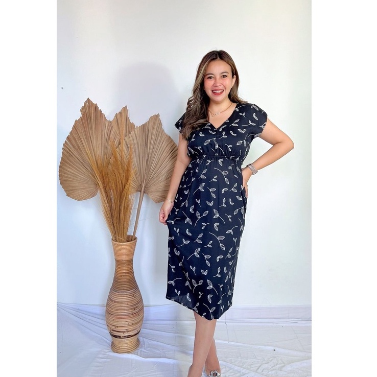 Daster Dress Manohara Bali-MN - LEAF HITAM