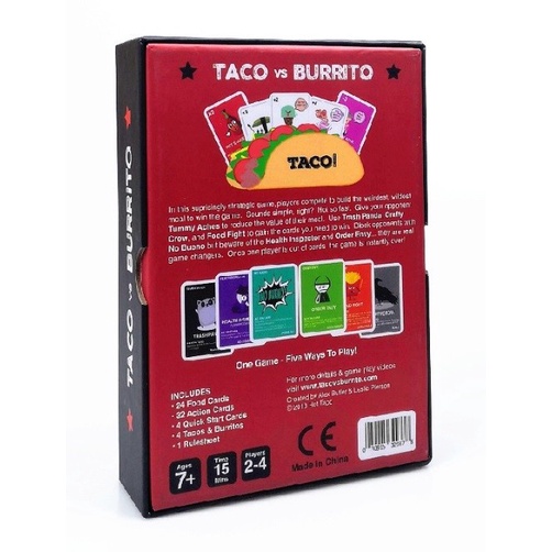 Board Game Taco VS Burrito Boardgame Permainan Kartu - BGTB001