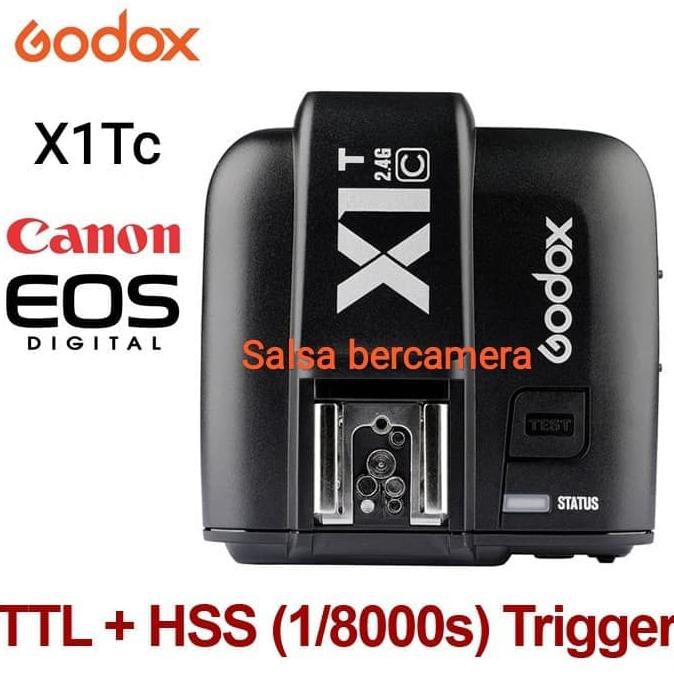 TERLARIS-PRODUK TRIGGER GODOX X1TC TTL FOR CANON / GODOX X1T TTL FOR CANON TRANSMITTER - HITAM