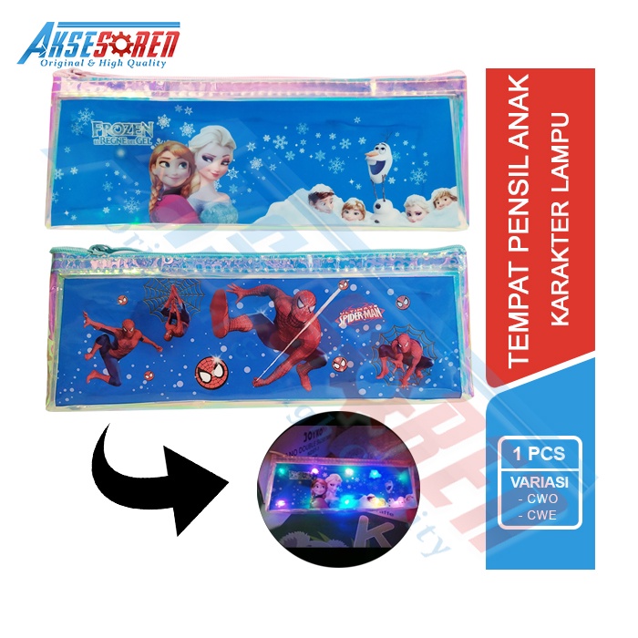

Tempat Pensil Karakter Transparan [No.203] / Kotak Pinsil Anak Lucu Perempuan Dan Laki-laki / Case Pencils / Tepak Wadah Alat Tulis TK SD