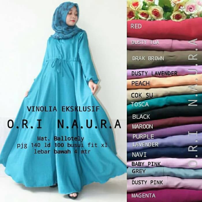 Hot Sale vinola dress / lgamis bahan katun baloteli / HQ / busui / polos jumbo