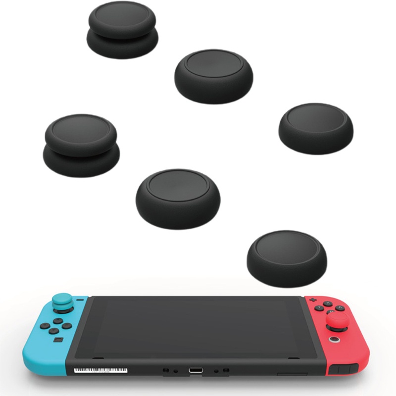 Btsg 6buah Thumb Grip Caps Untuk Switch Lite Controller Joystick Cover Thumbstick