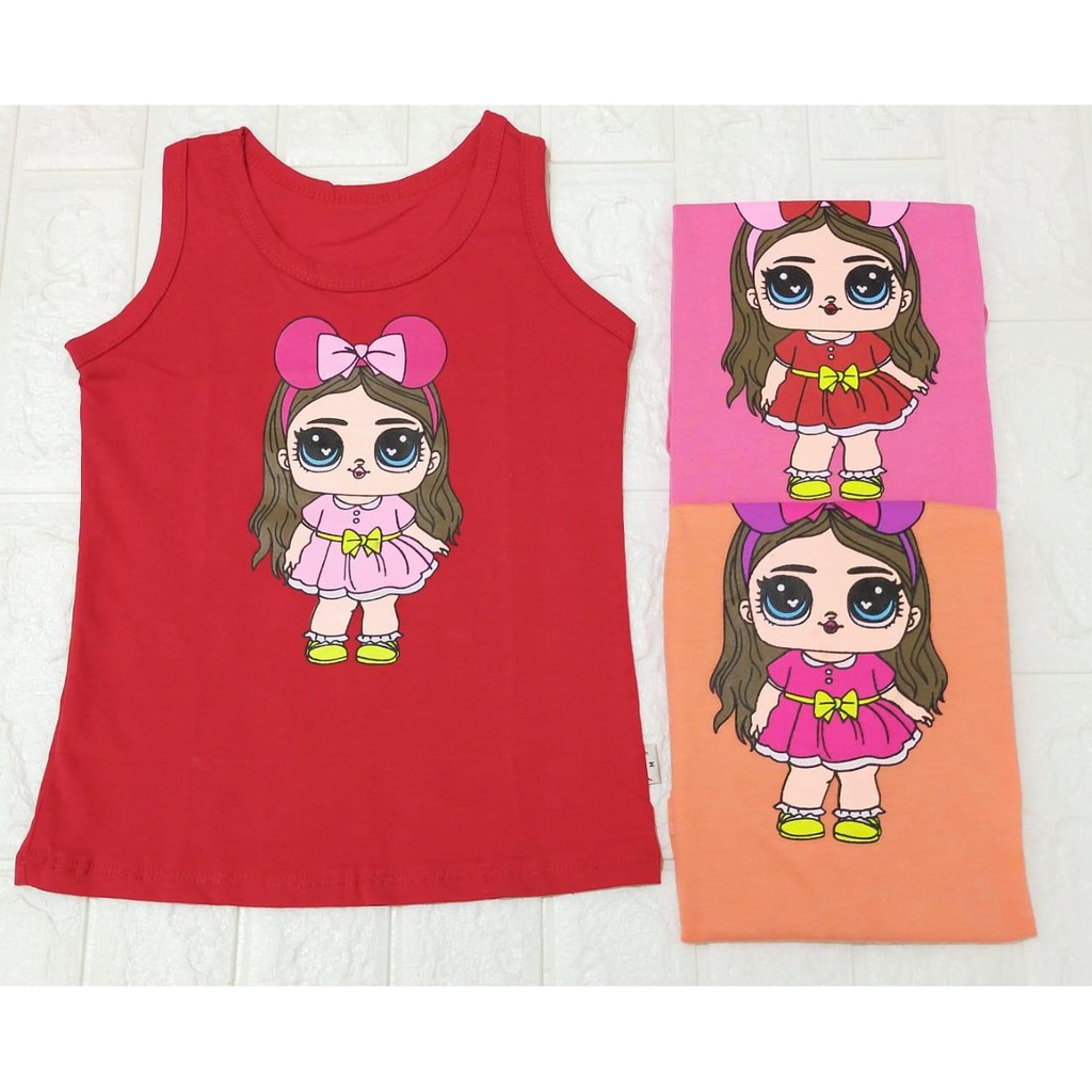 TANKTOP ANAK PEREMPUAN / TANKTOP ANAK CEWE / TANK TOP ANAK MOTIF / SINGLET ANAK PEREMPUAN/ SINGLET