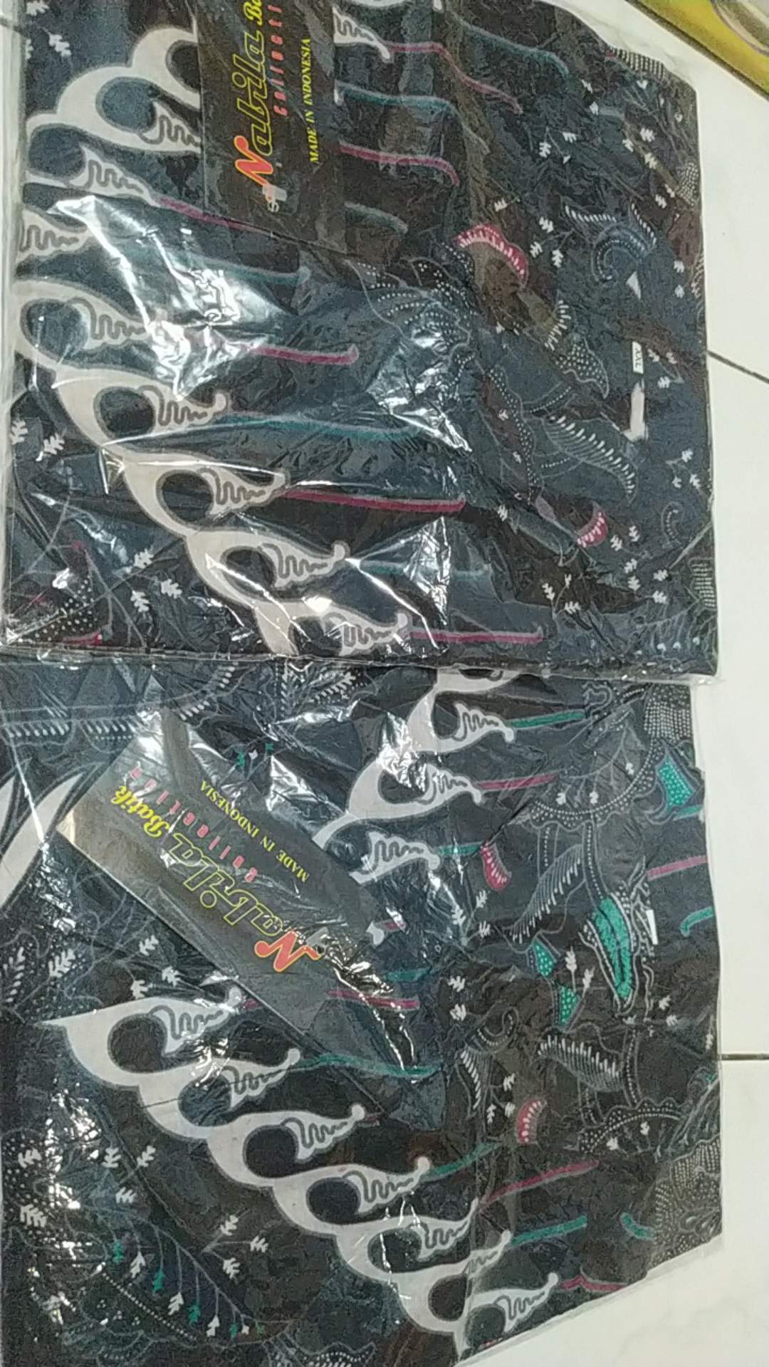 Nabila Batik Jumbo M / 10xl Kemeja Lengan Pendek Motif Kupu Abu Murah Batik Jumbo