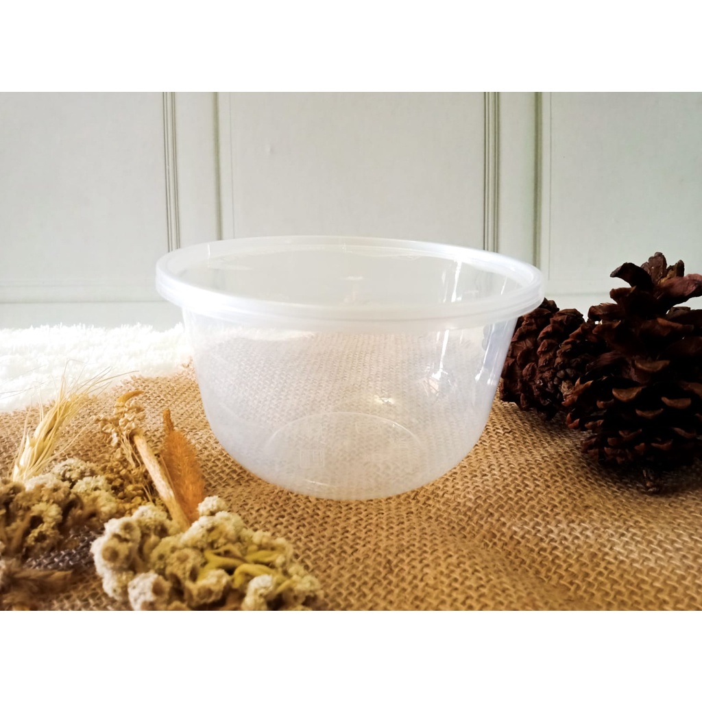 Thinwall DM Mangkuk Plastik Mangkok 450 ML Bowl Bulat RB (25 PCS)