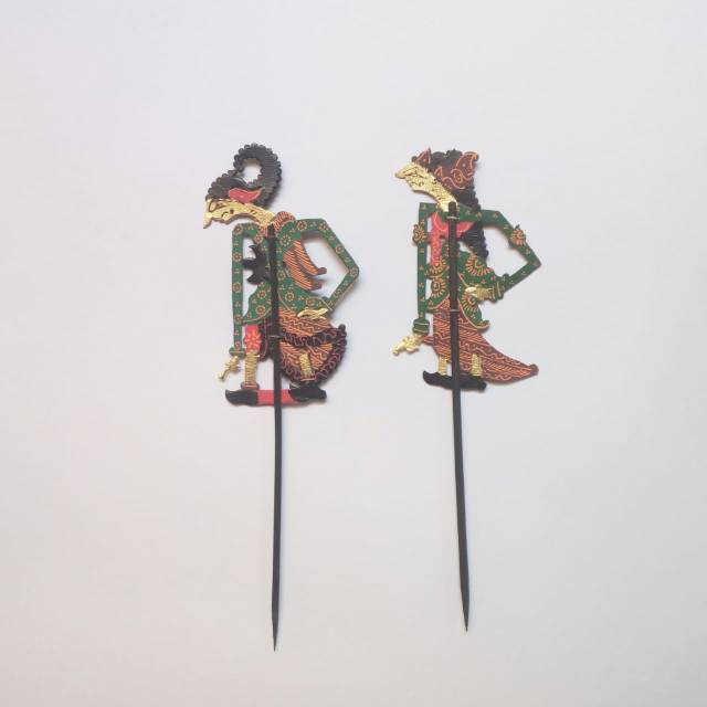MINIATUR WAYANG KULIT KAMAJAYA & KAMARATIH/TERMURAH