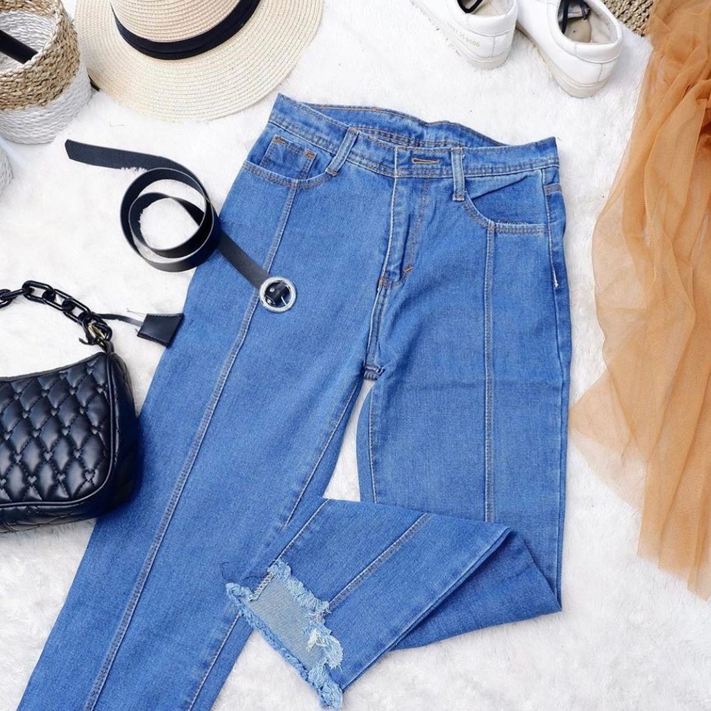 CELANA JEANS BOYFRIEND COAK RAWIS-JEANS BOYFRIEND WANITA