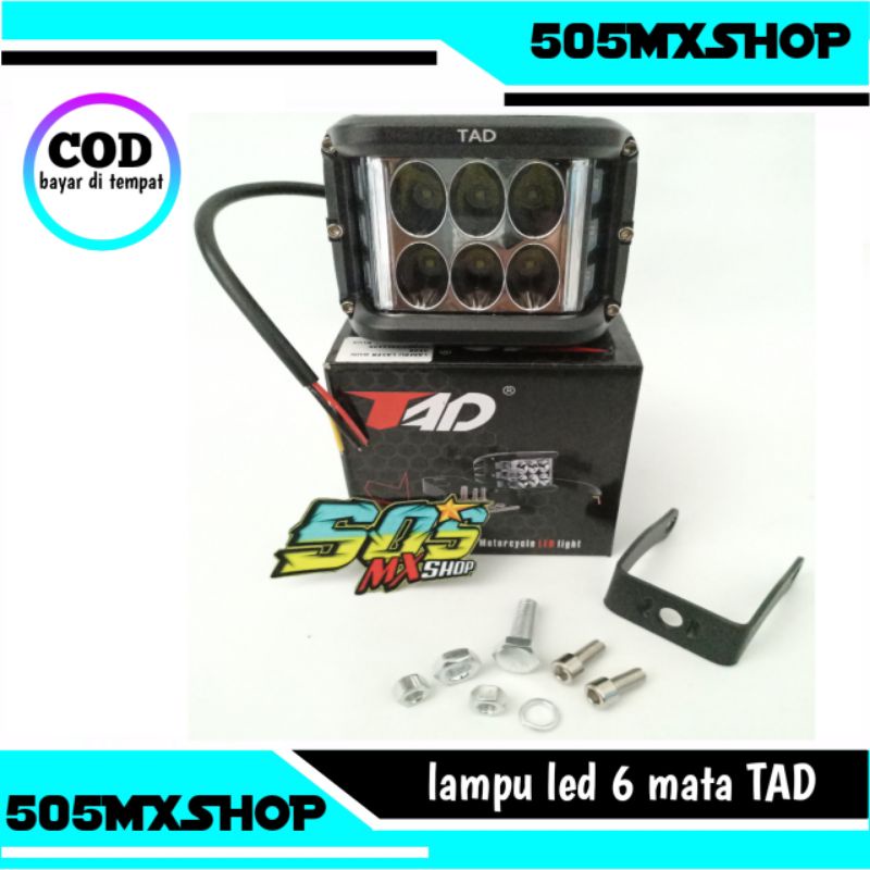 LAMPU LED 6 MATA T4D - LAMPU LED MOTOR KLX CRF KTM TS DTRACKER TRAIL SUPERMOTO