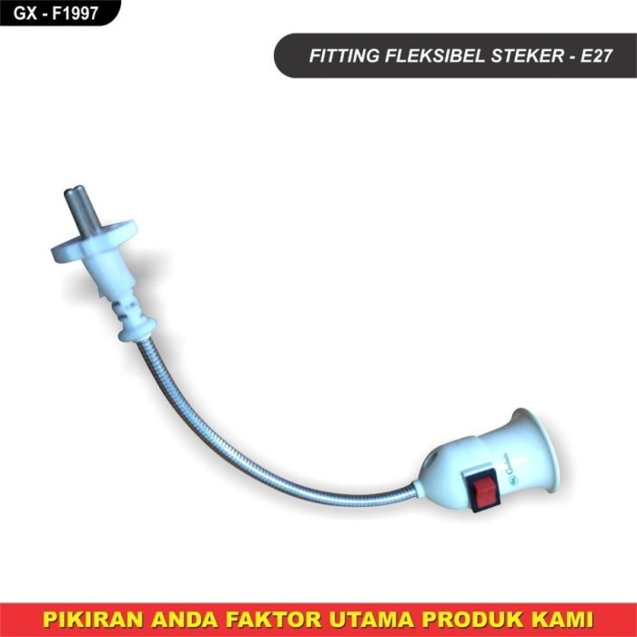 Fitting Flexible Steker E27  Saklar 15 cm Fitting elastis Super Murah