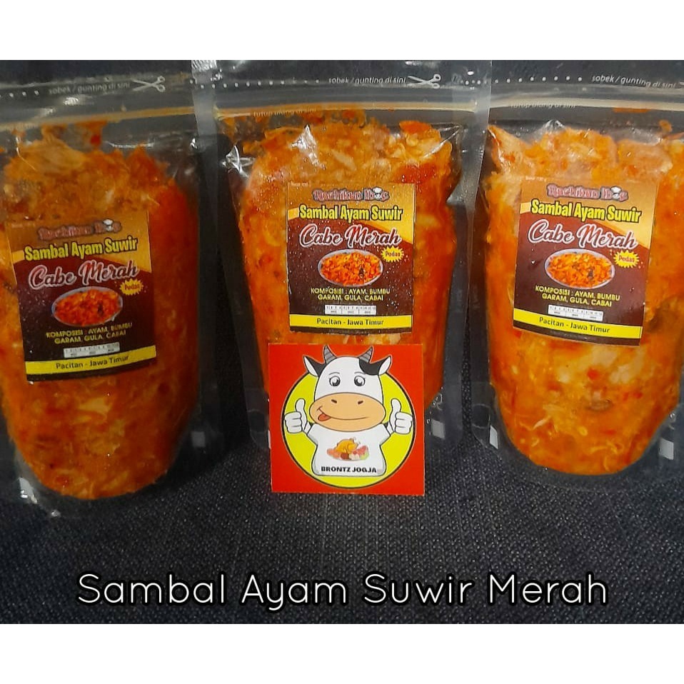 

SAMBAL AYAM SUWIR MERAH 130GR - FROZEN FOOD - BRONTZ JOGJA