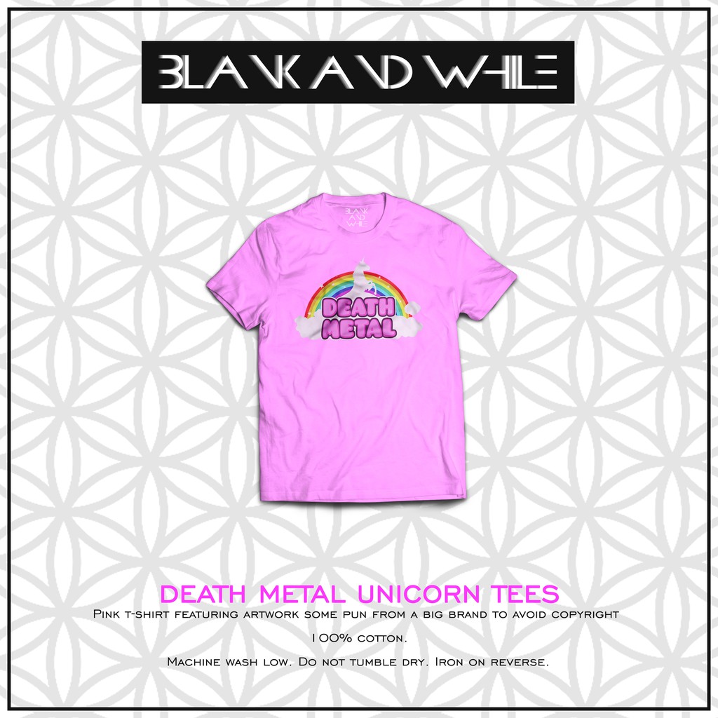 Death Metal Unicorn TSHIRT BEST QUALITY SUPER PREMIUM