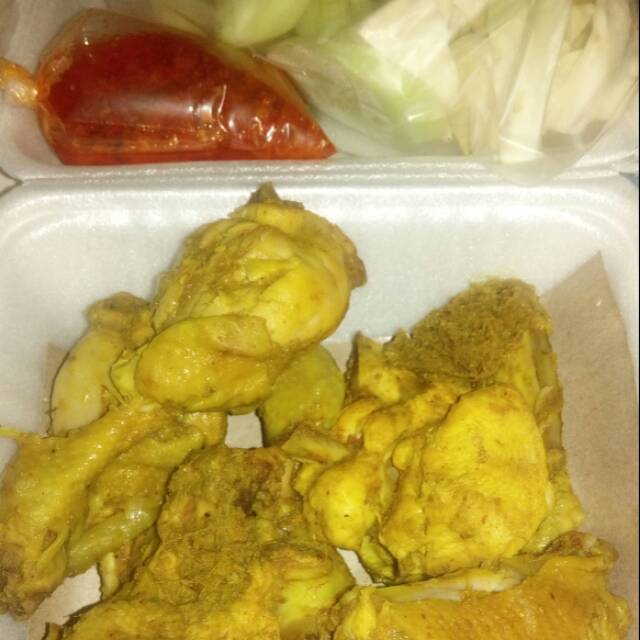 Ayam ungkep, sambal lalapan