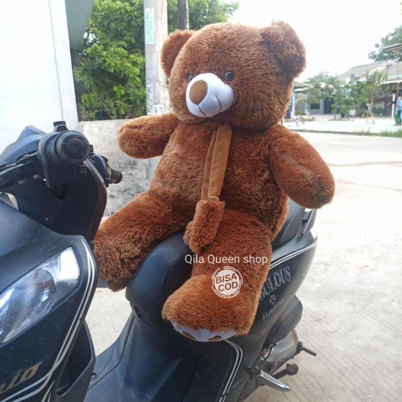 boneka TEDDY BEAR JUMBO TELAPAK ISTIMEWA 90CM