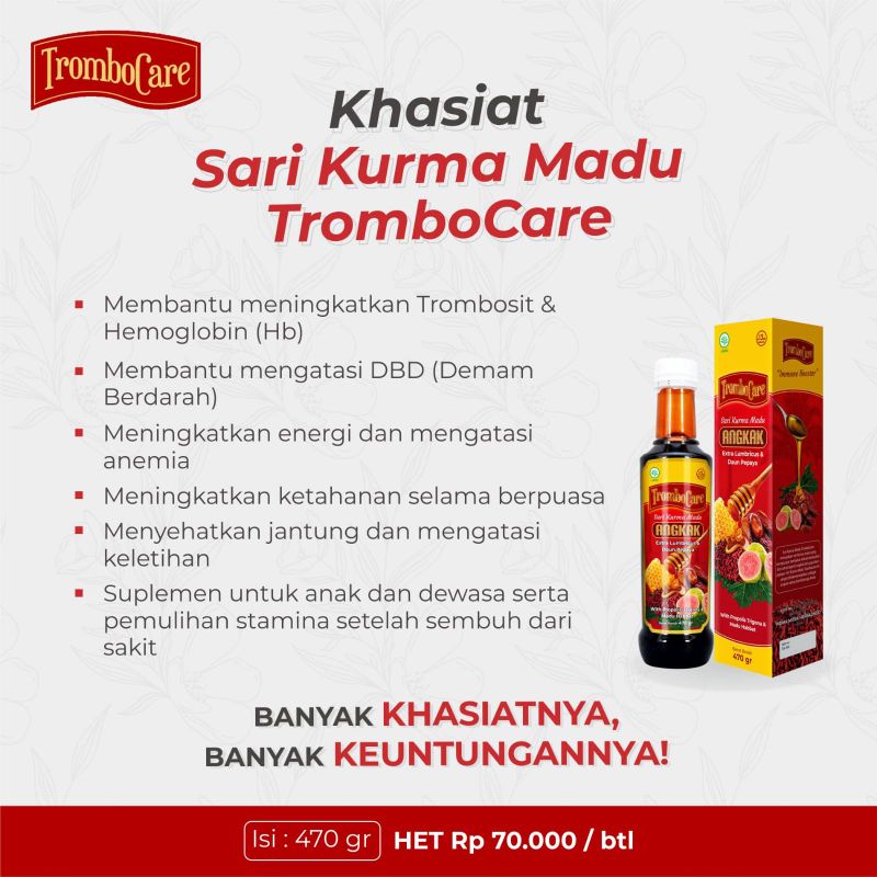 

sari kurma trombocare