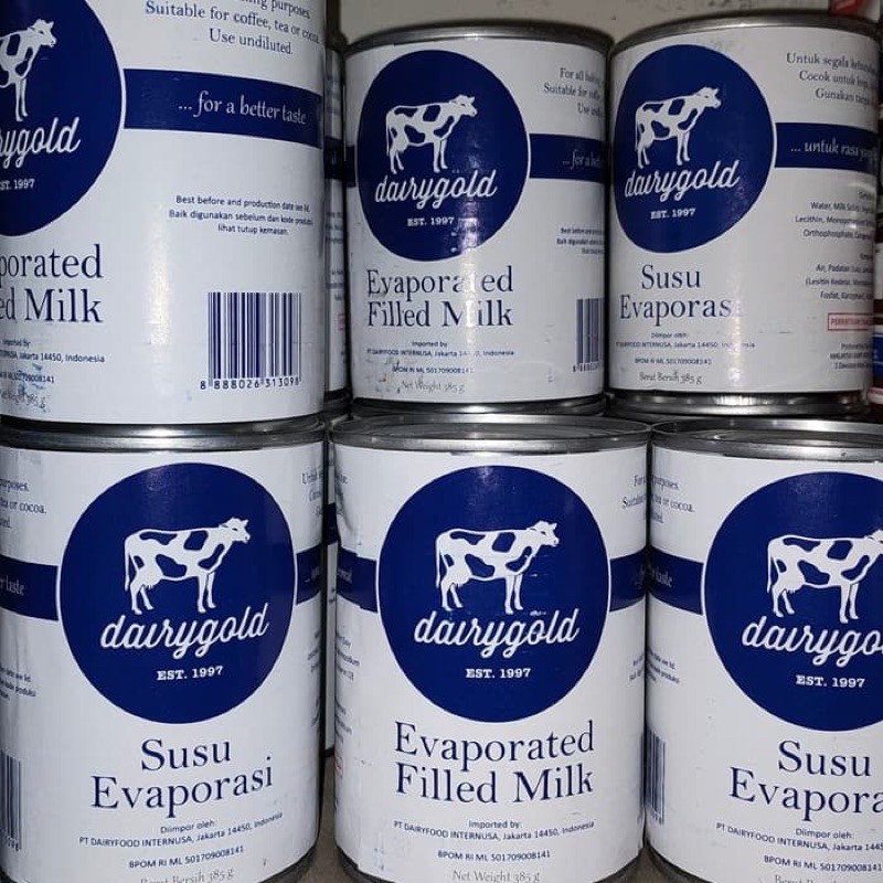 Susu Evaporasi Dairygold 385gr