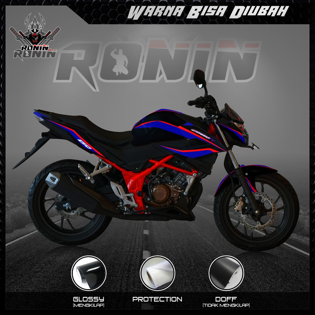 Sticker Decal CB 150R, CB 150R V3, New CB 150R, CB 150 R  (Motif BMW Livery Black)