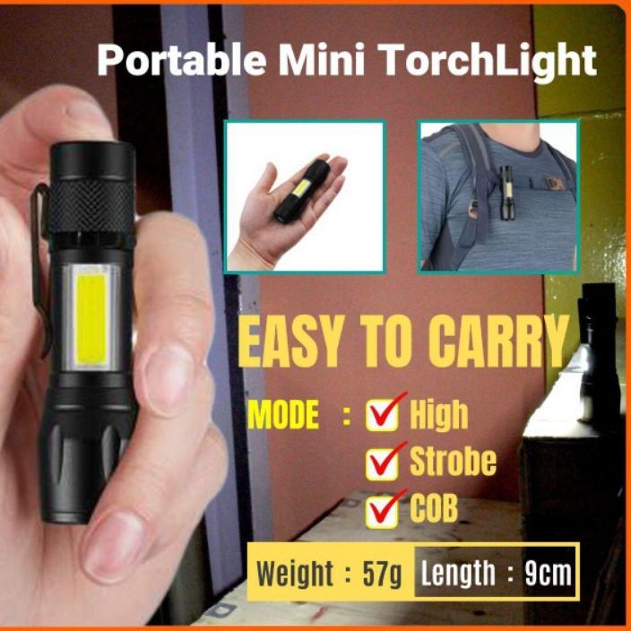 portable mini torchlight / senter mini super terang