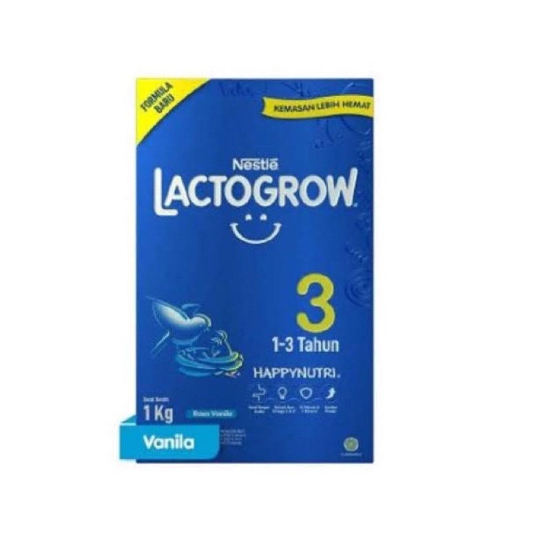 SUSU LACTOGROW 3 1kg MADU, VANILLA