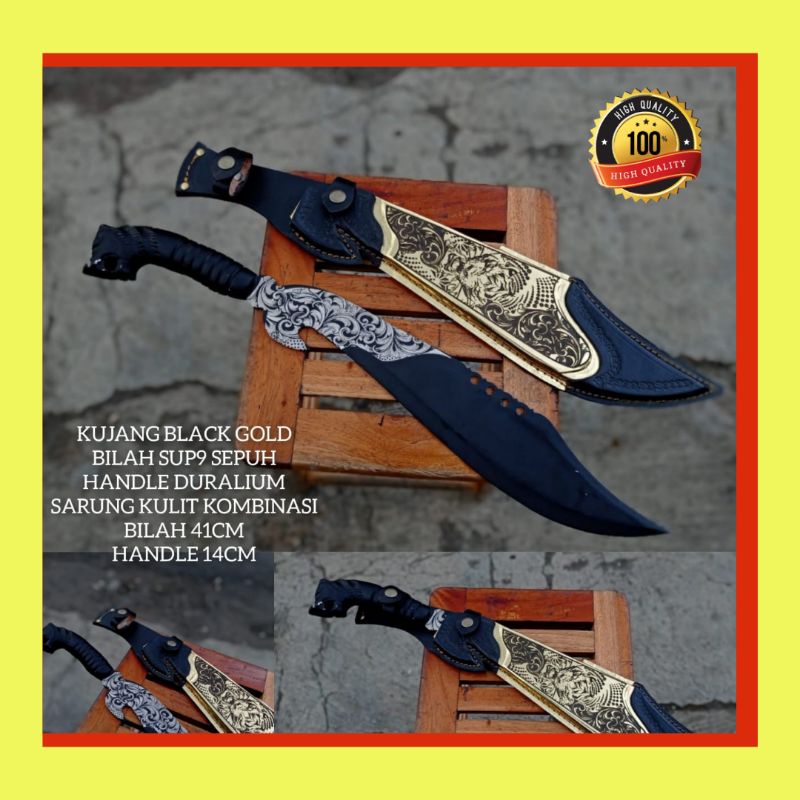 PISAU SEMBELIH KUJANG CUSTOM SUPER TAJAM SIAP PAKAI