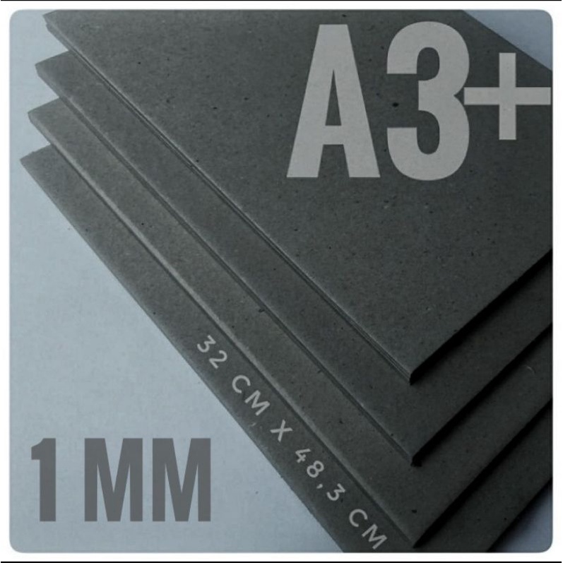 

KARTON BOARD 1 MM / NO. 50 UKURAN A3+ / 32 CM X 48,3 CM ( ISI 10 LEMBAR )