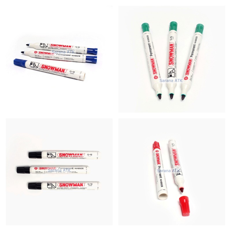 

SNOWMAN SPIDOL PERMANENT MARKER G-12 [1 Pcs]