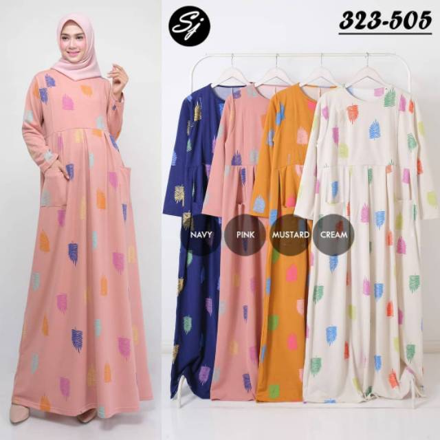 Gamis Kode 323 505 Gamis Simple Sehari Hari Termurah Se Shopee Shopee Indonesia