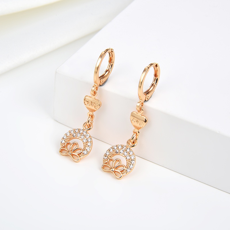 anting titanium wanita emas muda anti karat dewasa tusuk korea asli panjang dan luntur korea style selamanya dewasa 111-119e