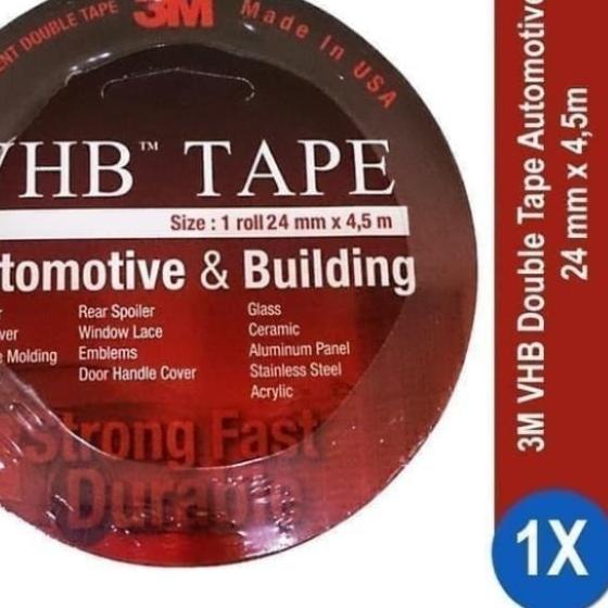 

✯ Double Tape VHB 24mm - Double Tape 3M VHB 24mm - Lem 3M Super Kuat ☛