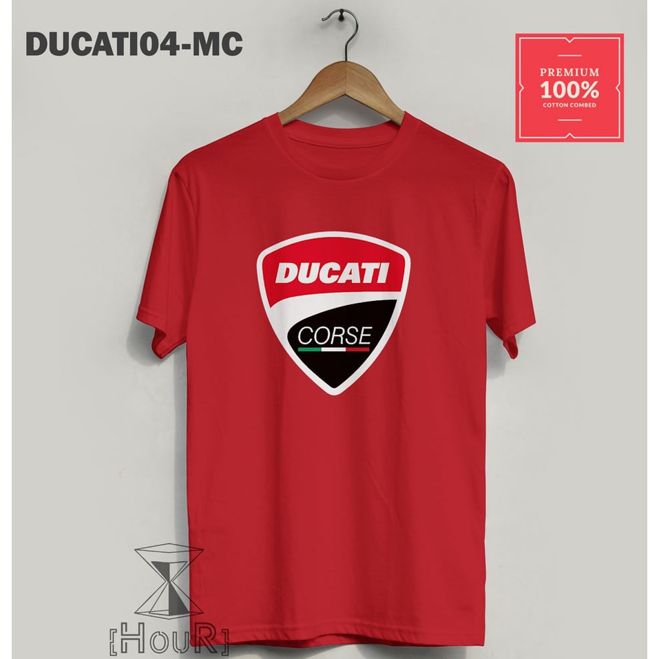 KAOS DUCATI T-shirt – BAJU KAOS PRIA ORIGINAL KAOS MOTOR DUCATI CORSE LENGAN PENDEK KWALITAS PREMIUM
