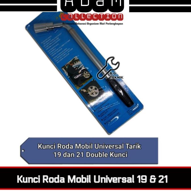 Banyak Dipakai.. KUNCI RODA BAN SERBAGUNA L BISA PANJANG PENDEK UK BAUT 19 & 21 / KUNCI L BAN MOBIL