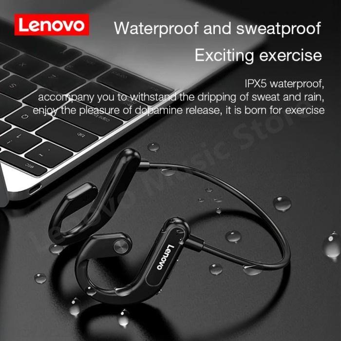 Thinkplus Lenovo Headphone Leher Bone Conduction Wireless Bluetooth X3