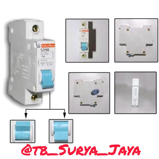 MINIATURE CIRCUIT BREAKER (MCB) 4 AMPERE MEILAN RILAN