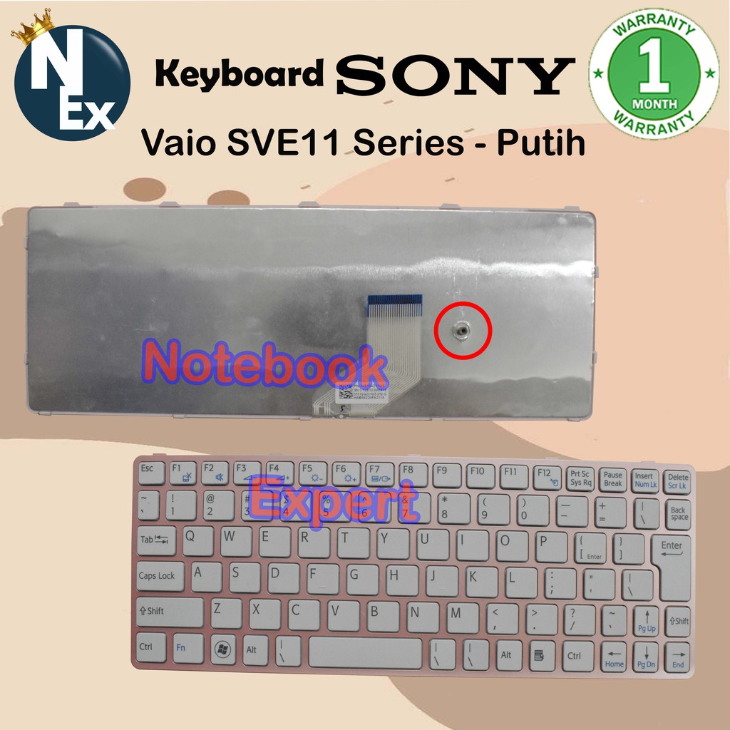 Keyboard Sony Vaio Sve11 Series - Putih