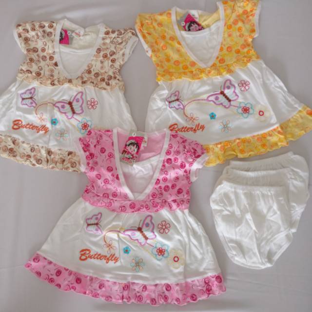 Dress bayi hofu butterfly