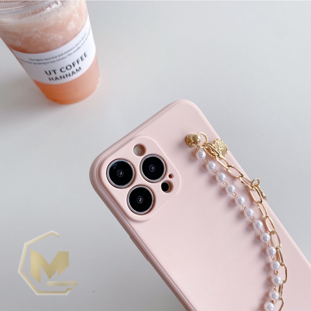 SOFTCASE MACARON RANTAI MUTIARA CHAIN GRIP SAMSUNG J1 ACE J1 10 J2 GRAND PRIME J4 PRIME J4 PLUS J3 J5 J6+ J7  PRO MA2863